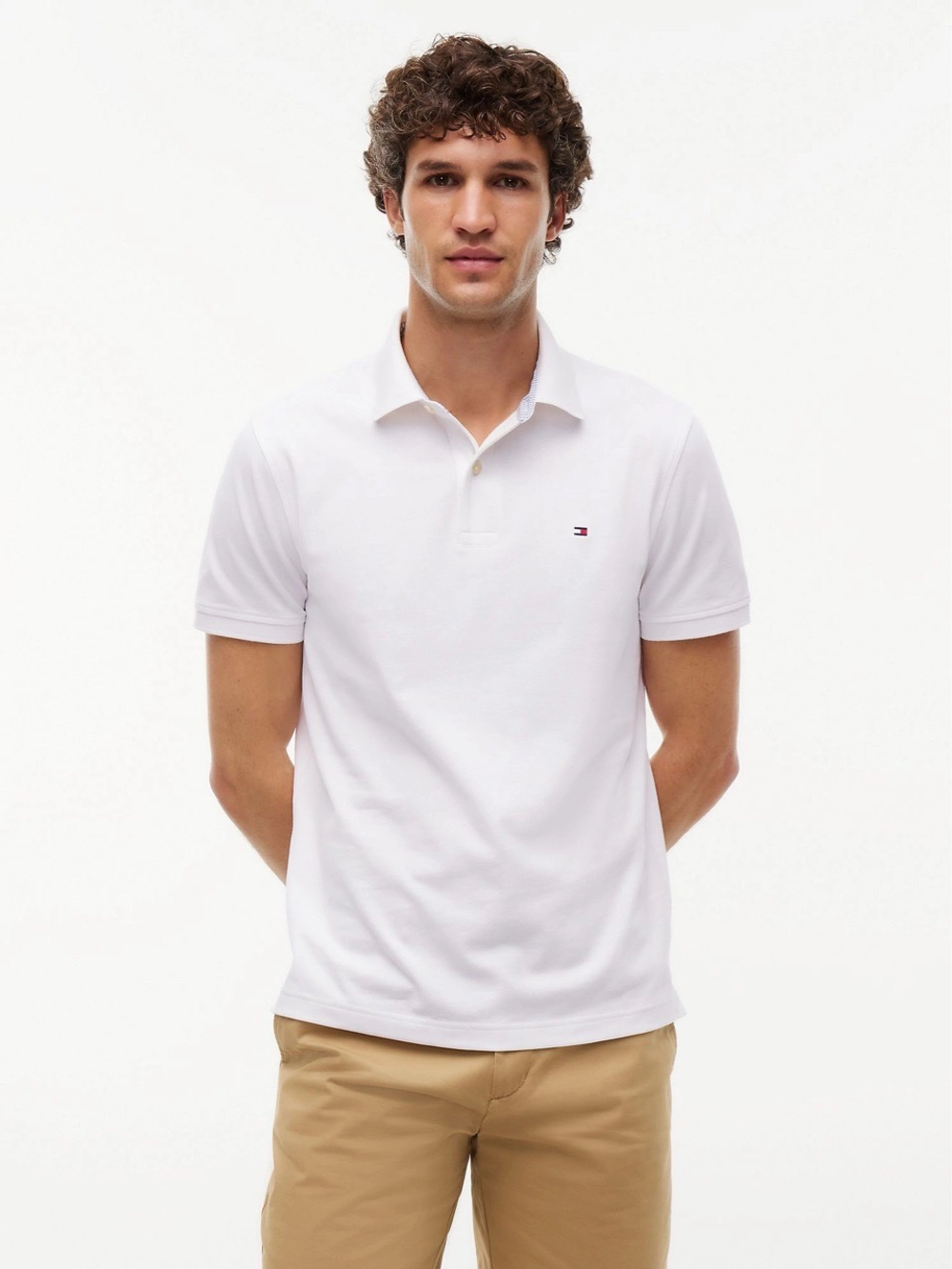 Поло Tommy Hilfiger Regular Fit Stretch Fresh White