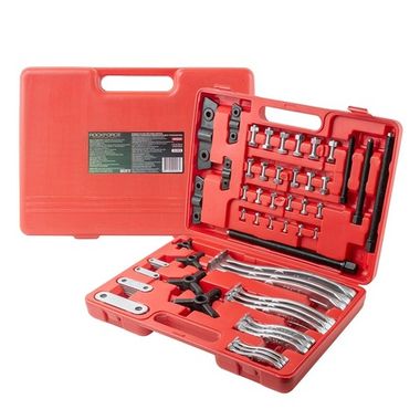 Набор съемников подшипников двух- трехзахватных, 72пр.(L:75мм, 100мм, 150мм, 200мм), в кейсе RockForce##Rock FORCE RF-66624