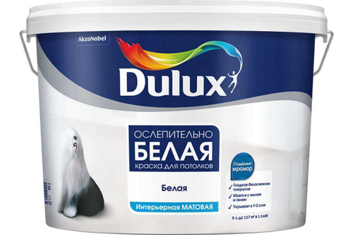 Краска для стен и потолков водно-дисперсионная Dulux 3D White матовая