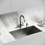 Смеситель для кухни Sancos Taper с краном для фильтра, вороненая сталь, SC4012GG