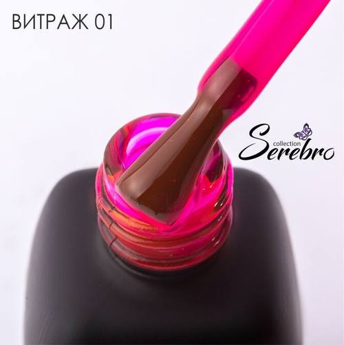 Serebro, Гель-лак "Витраж" №01, 11 мл