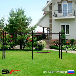 Уличная шведская стенка Sv Sport рукоход х 2 У52300.2 (Турник/Брусья/Гнездо 115см)
