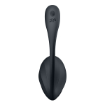 Черное виброяйцо с пультом ДУ 23см Satisfyer Ribbed Petal 4002767