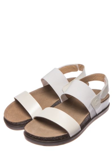 1253 | Женские сандалии-сабо (белый)