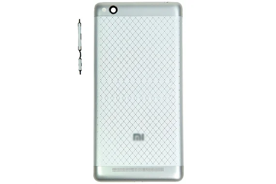 Задняя крышка для Xiaomi Redmi 3 серебристая