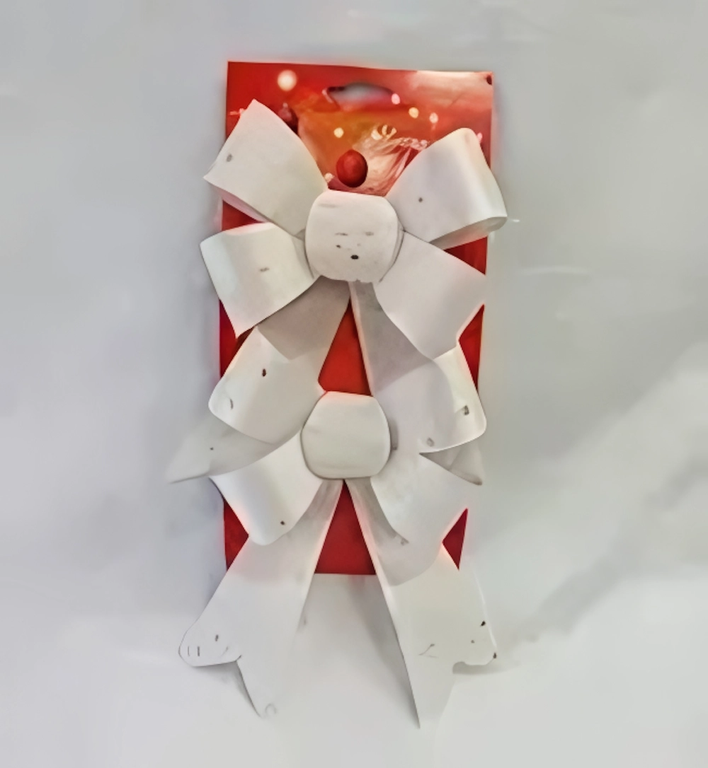 Бант на ёлку «Волшебство» (набор 2 шт) 13*17 см, Золото