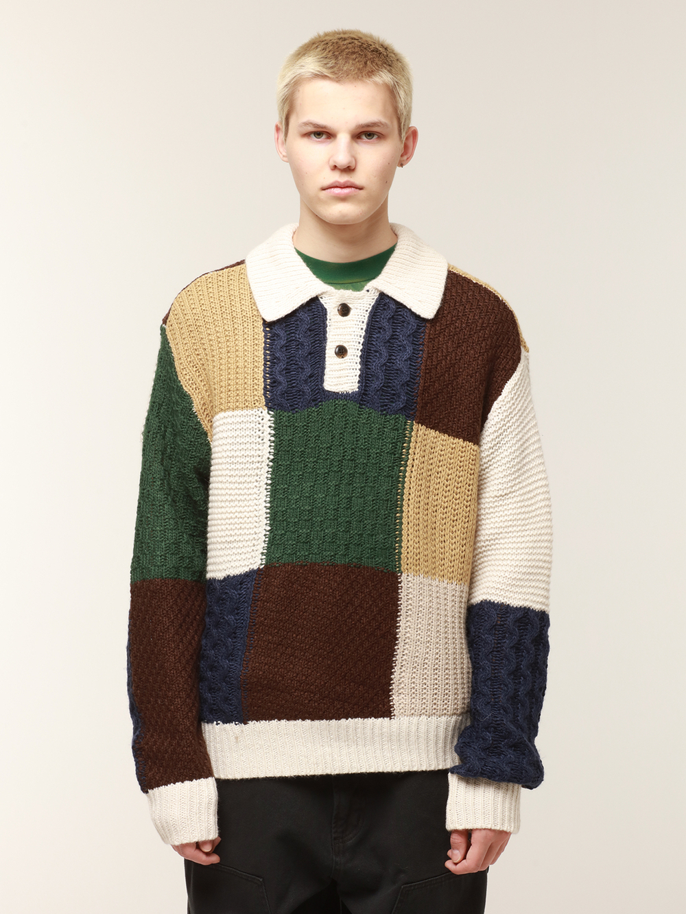 Мужской Свитер Oliver Patchwork