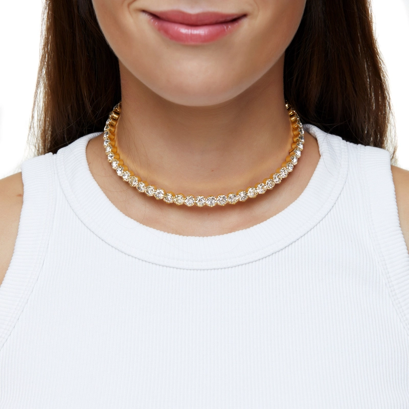 Колье Кристальный Чокер – Золото