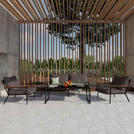 Диван двухместный Ideal Patio ФЕСТА антрацит