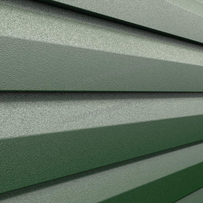 Сайдинг металлический Корабельная доска VIKING MP E-20 0,5мм RALL 6005-Зеленый мох