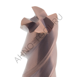 Фреза твердосплавная радиусная  12мм (L=75, l=30, хв=12) Z4 35° по стали, нержавеющей стали, чугуну, с радиусной фаской BRGM-4R-D12.0R2.0 AHNO