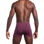 Мужские трусы-боксеры с принтом в виде звезд и треугольников (Размер: L) (Цвет: синий)