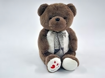 Медведь с атласным бантом № 1 33x54x42см. (Hand)