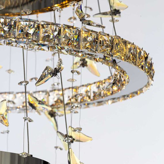 Люстра хрустальная с пультом Citilux ETERA CL322090