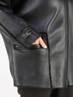 Дубленка зимняя натуральная оверсайз больших размеров