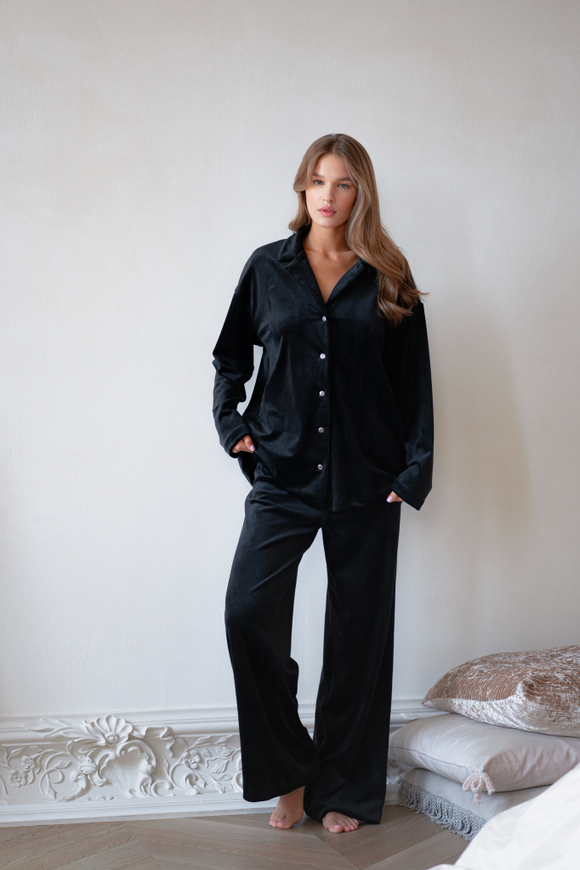 КОМПЛЕКТ ВЕЛЮРОВЫЙ (БЛУЗА И БРЮКИ)