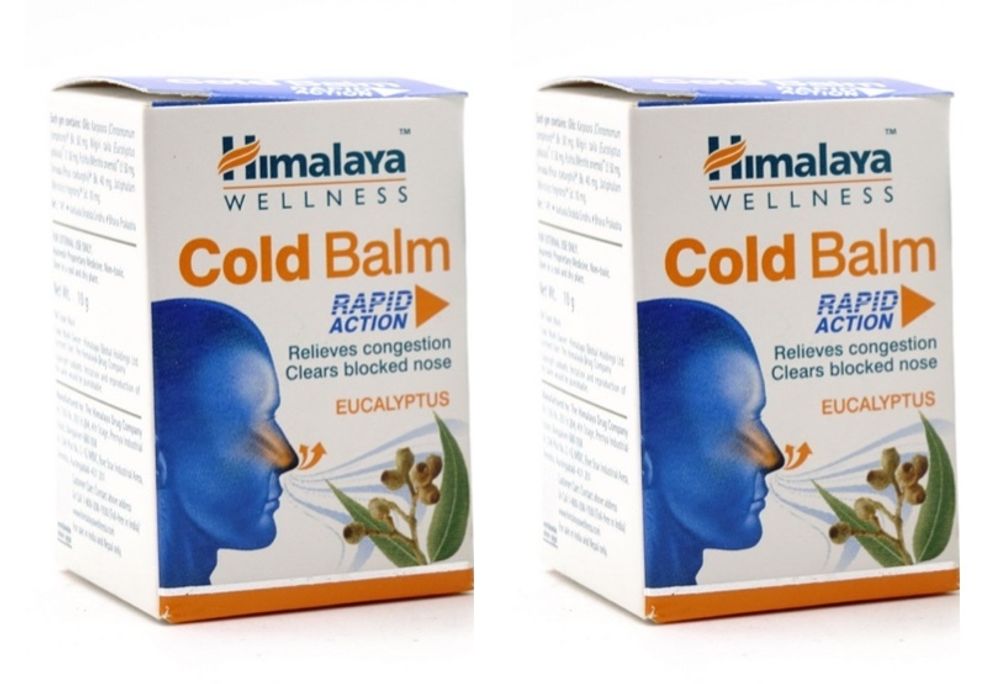 Бальзам Himalaya Herbals Cold balm (с эвкалиптом) 10 г 2 шт