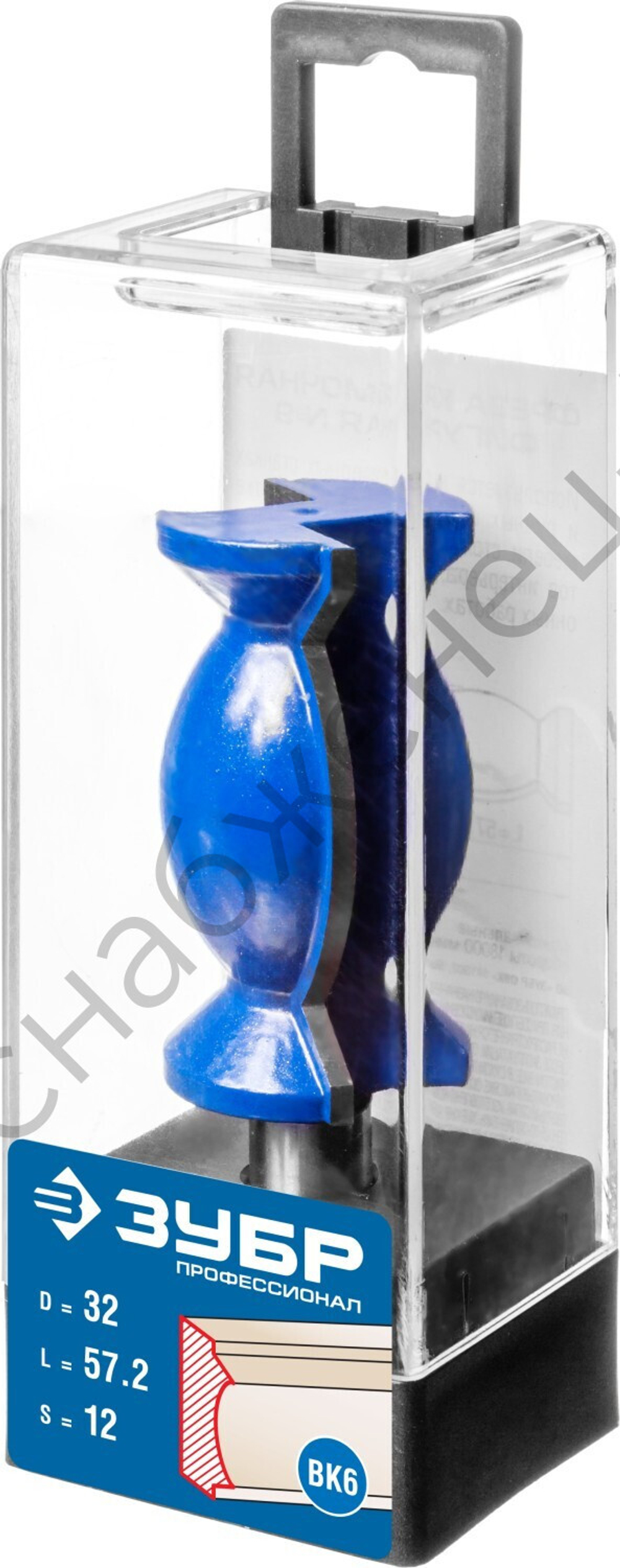 ЗУБР 32x57мм, хвостовик 12мм, фреза кромочная фигурная №9