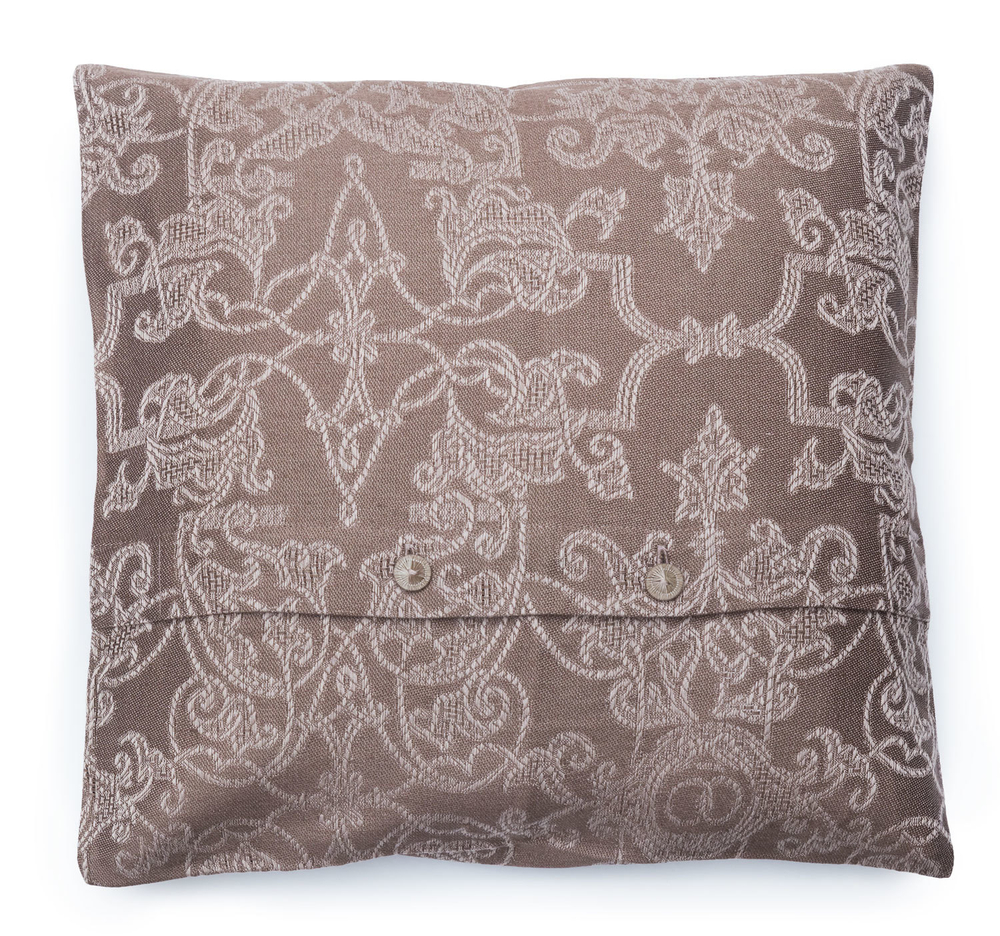 Подушка декоративная 40х40 Leitner Mariage коричневая