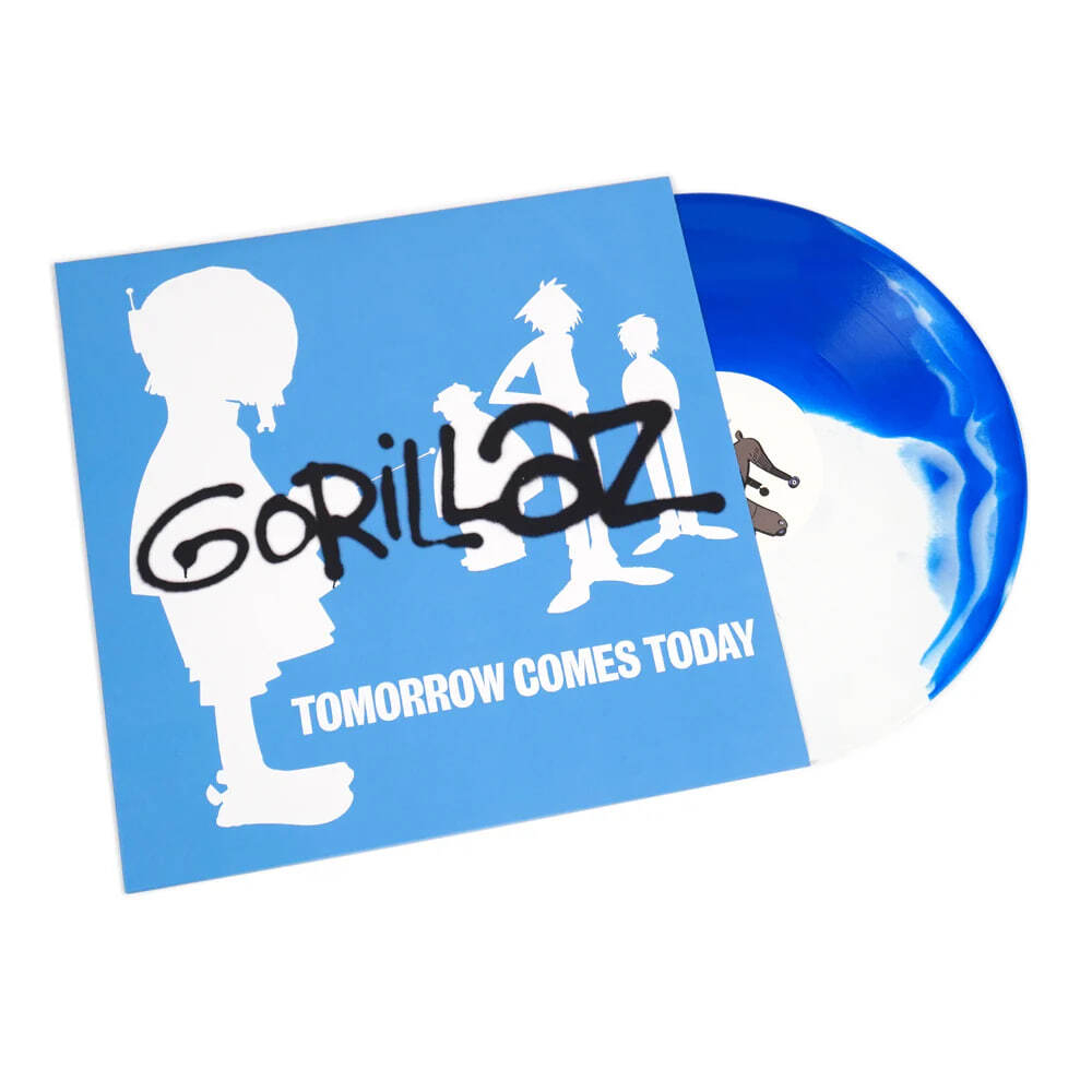 Gorillaz - Tomorrow Comes Today - White & Blue Colour-in-Colour 12''