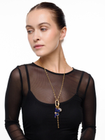 Колье "Gess mini lazurite" Gold