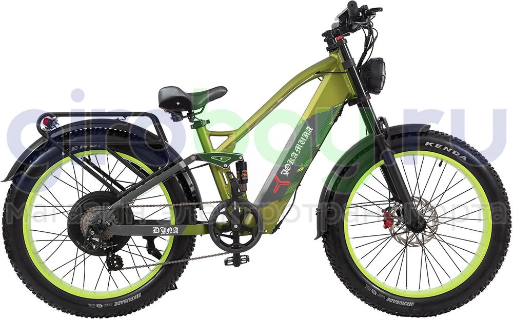 Электровелосипед Yokamura Dyna 2500W (52V/30Ah) - Military Green фото №7