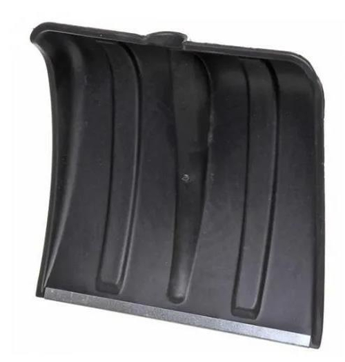 Лопата снеговая пласт.  380*380  ''Метель-1''  чёр. с Оцин. пл., б/ч (d-32мм)