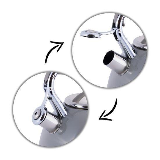 Чайник 2,7 л. из нержавеющей стали со свистком Kamille KM-0696