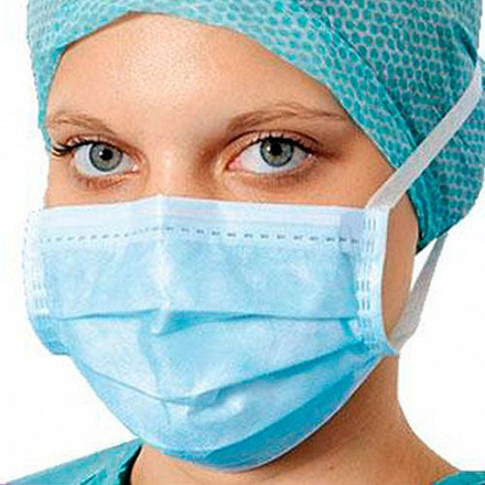 Foliodress mask Protect perfect - для кожи с нормальной чувствительностью /голубые/; 50 шт.