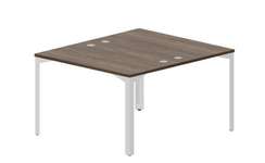 Составной стол на 2 рабочих места 118х136,6х75см (4 громмета)