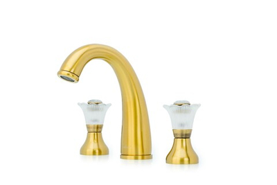 Смеситель для умывальника на 3 отверстия, Camelia бронза_Комплект