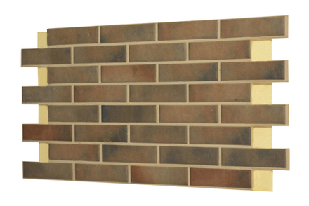 Клинкерная фасадная термопанель, плитка BestPoint Retro Brick Cardamon, ППУ (пенополиуретан), 1028x616 толщина 65 мм