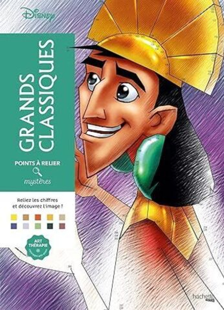 Раскраска по номерам Coloriages mysteres Disney - Grands classiques, 128стр.