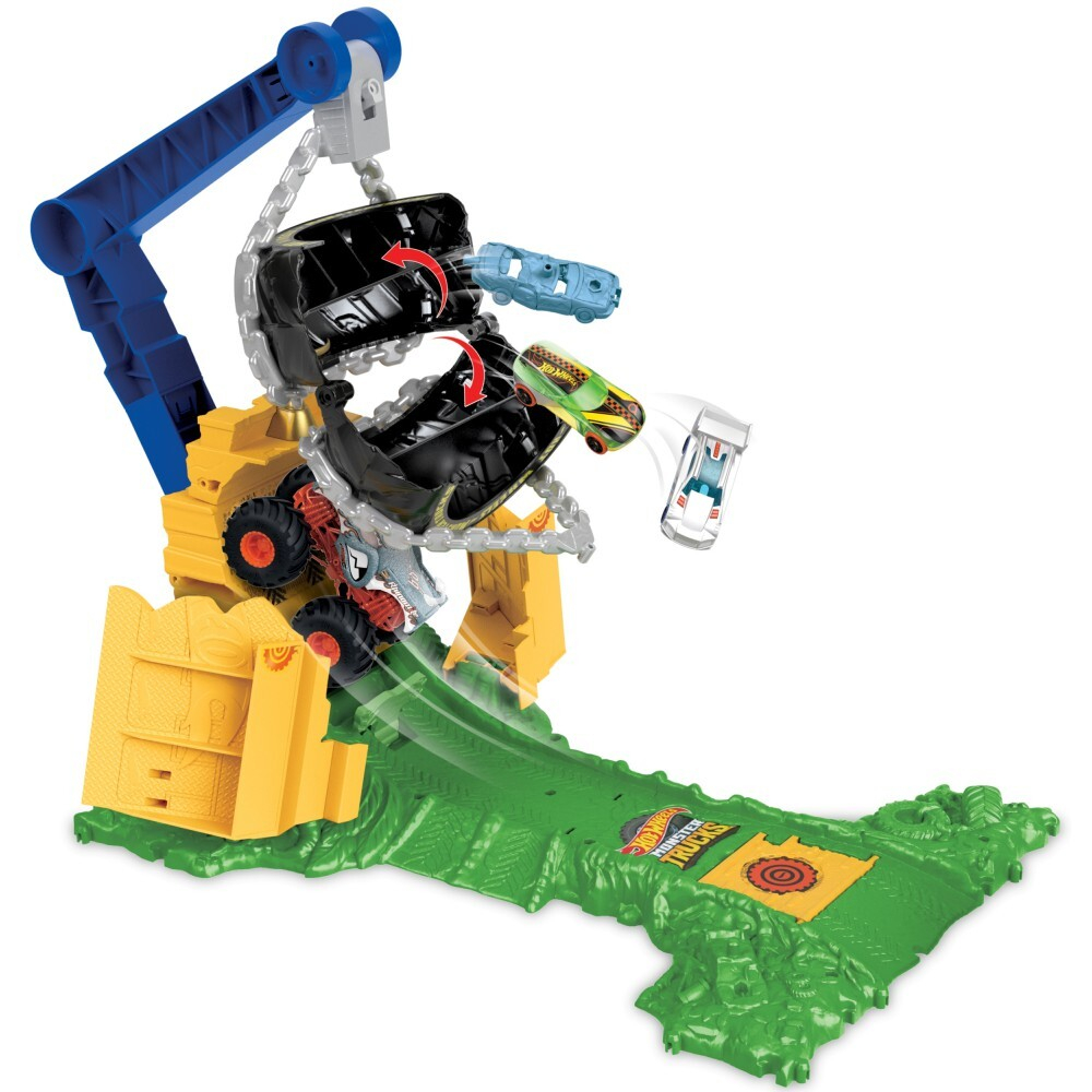 Hot Wheels - Monster Trucks Arena Smashers Massive Cargo Challenge + автомобиль HTP18 / артикул   HTP18  / GTIN 194735195480