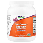 NOW Foods, подсолнечный лецитин в чистом виде в порошке, 454 г (1 фунт)