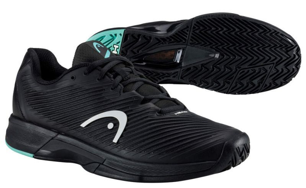 Мужские кроссовки теннисные Head Revolt Pro 4.0 - black/teal
