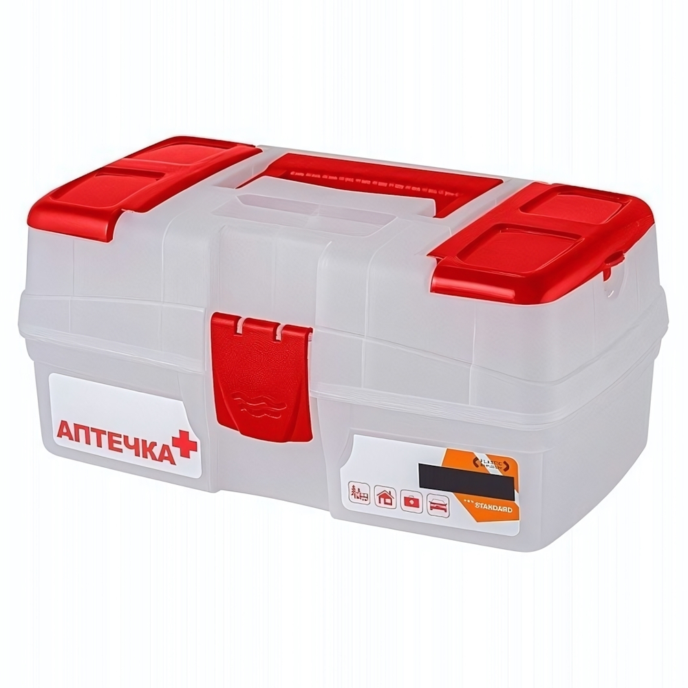 Аптечка "Palm" 290х170х130 мм с отсеками (бесцветный)