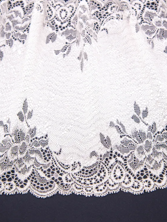 03-168 Кружево эластичное 23 см, айвори 004