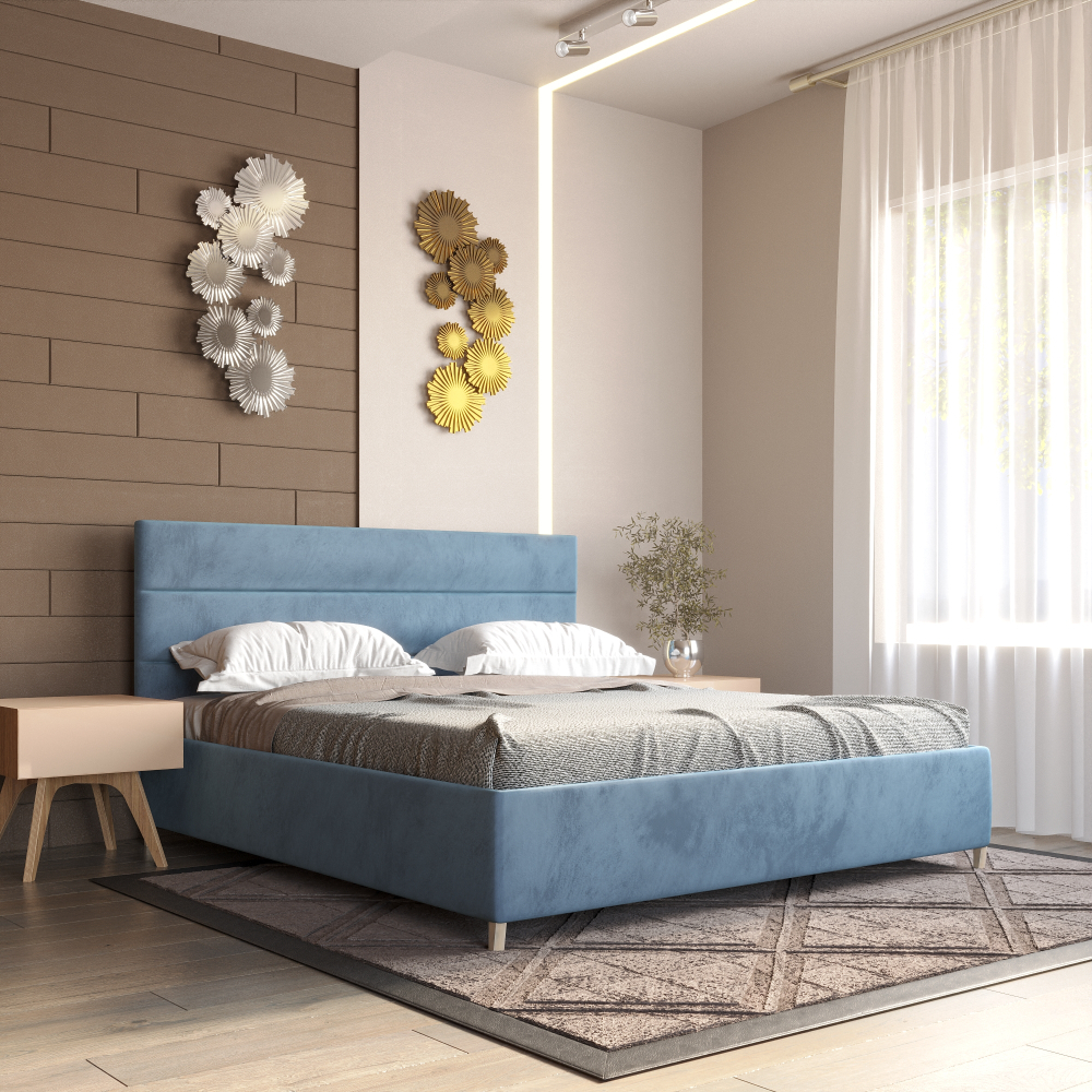 Двуспальная кровать с настилом Медиум, 160х185