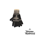 VIVIENNE WESTWOOD ПЕРЧАТКИ ТРИКОТАЖНЫЕ ЧЕРНЫЕ МУЖСКИЕ