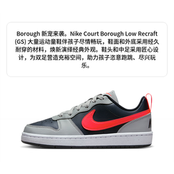 Женские кроссовки Nike Court Borough 'Black Grey Red' DV5456-003