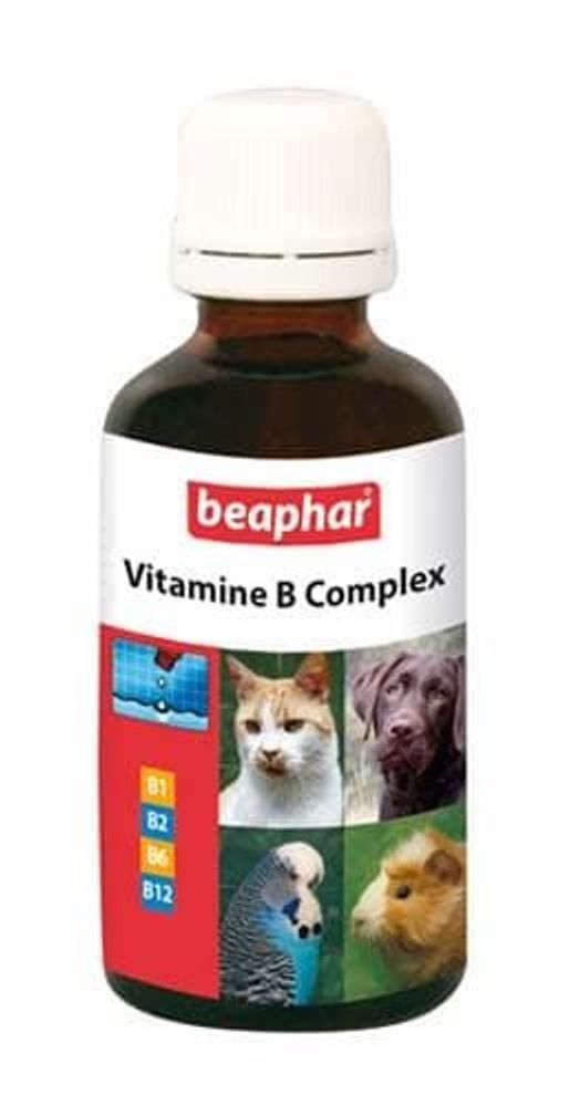 Беафар `Vitamine-B-Komplex` комплекс витаминов группы В для кошек, собак, птиц 50 мл Беафар `Vitamine-B-Komplex` комплекс витаминов группы В для кошек, собак, птиц 50 мл