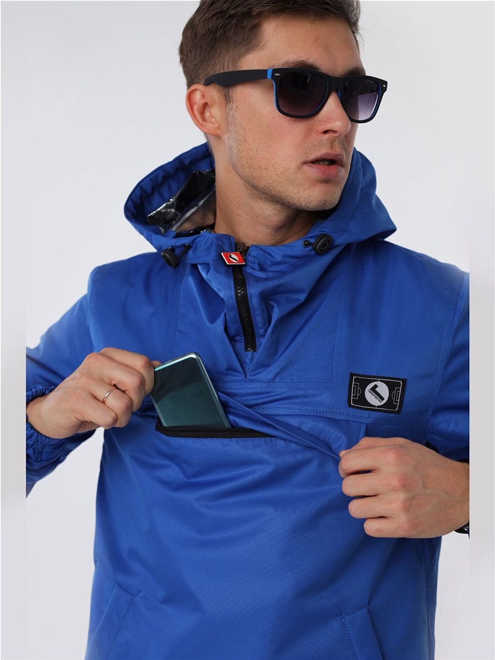 Анорак утепленный мужской Город Горький синий