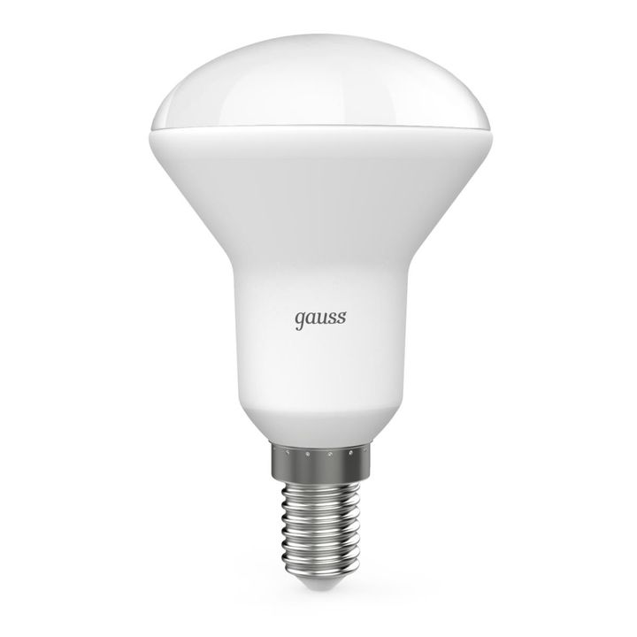 Лампа светодиодная рефлекторная Gauss E14 6W 3000K матовая 106001106