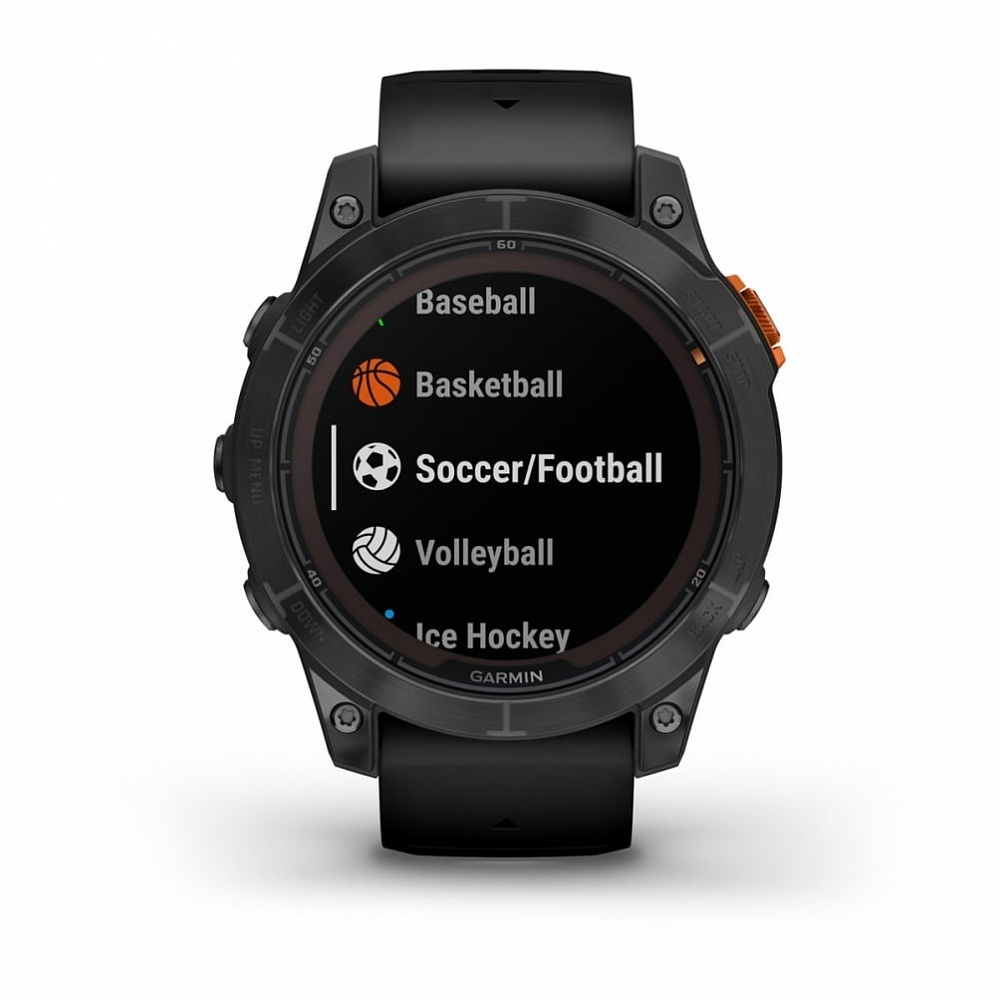Умные часы Garmin Fenix 7 Pro Solar Edition серый с черным ремешком