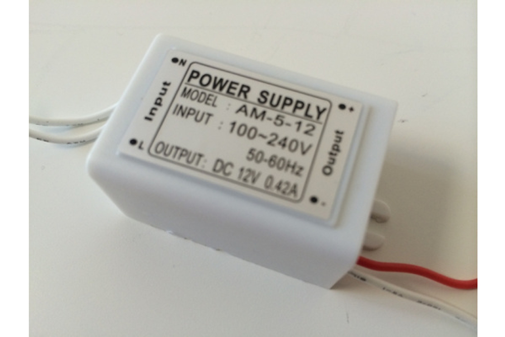 NEW Источник питания 5W (DC12V/0.5A/5W) IP20