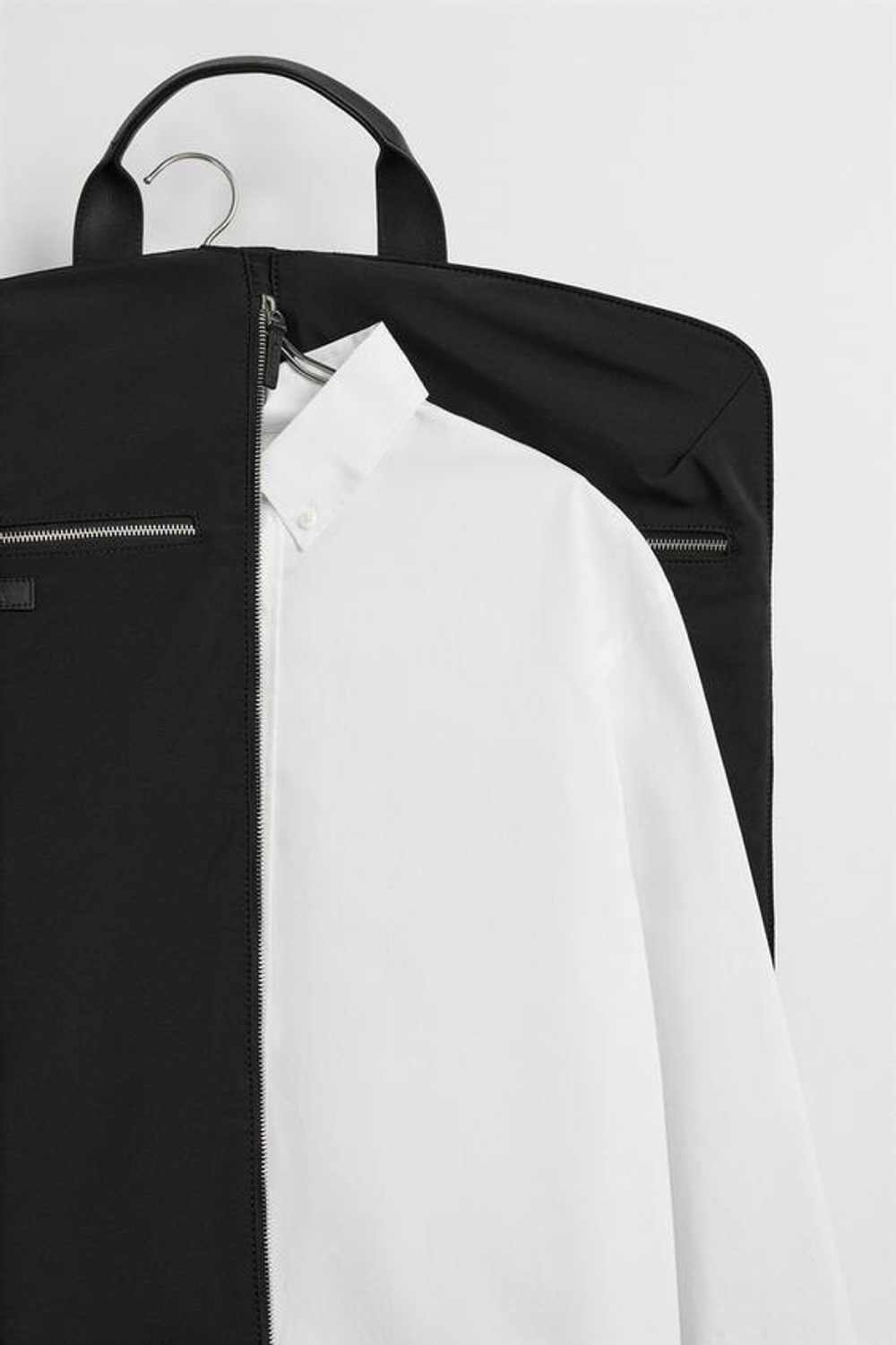 ZARA СУМКА-ПОРТПЛЕД НЕЙЛОНОВАЯ, ЧЕРНЫЙ