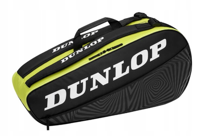 Сумка теннисная Dunlop Termobag SX Club 6 RKT - black/yellow