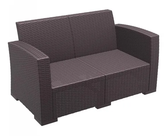 Уличный диван с подушками Monaco Lounge, коричневый