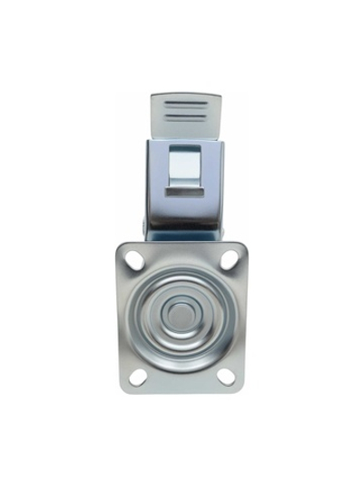 Колесо промышленное поворотное с тормозом с подшипником 200мм резина/сталь Gigant G-04-09-43